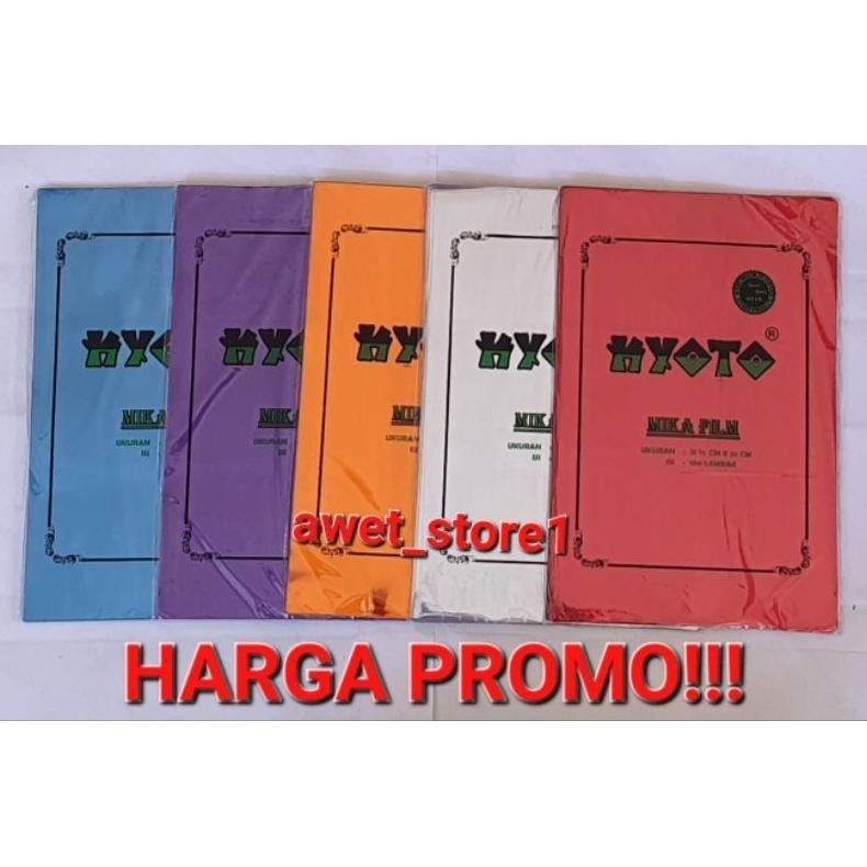 

NEW Cover Plastik Mika Jilid F4 Kyoto (1 Pak isi 100 lbr) TERLARIS