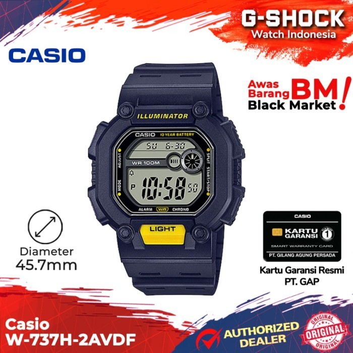 Casio General W-737H-2Avdf W-737H W-737 W737H W 737H
