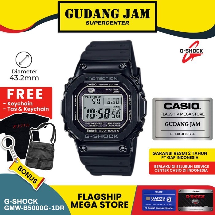Gshock Gmw-B5000G-1Dr Gmw-B5000 Gmwb5000 Garansi Resmi 2 Tahun