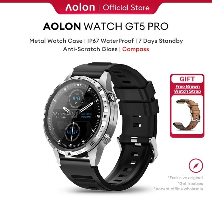 Aolon Smartwatch Jam Tangan Waterproof Nfc Bluetooth Call