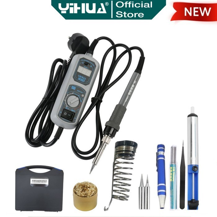 Yihua 908D Tool Set Solder Tangan Listrik Dan Tool Lain Box Excellent Termurah Terlaris Promo