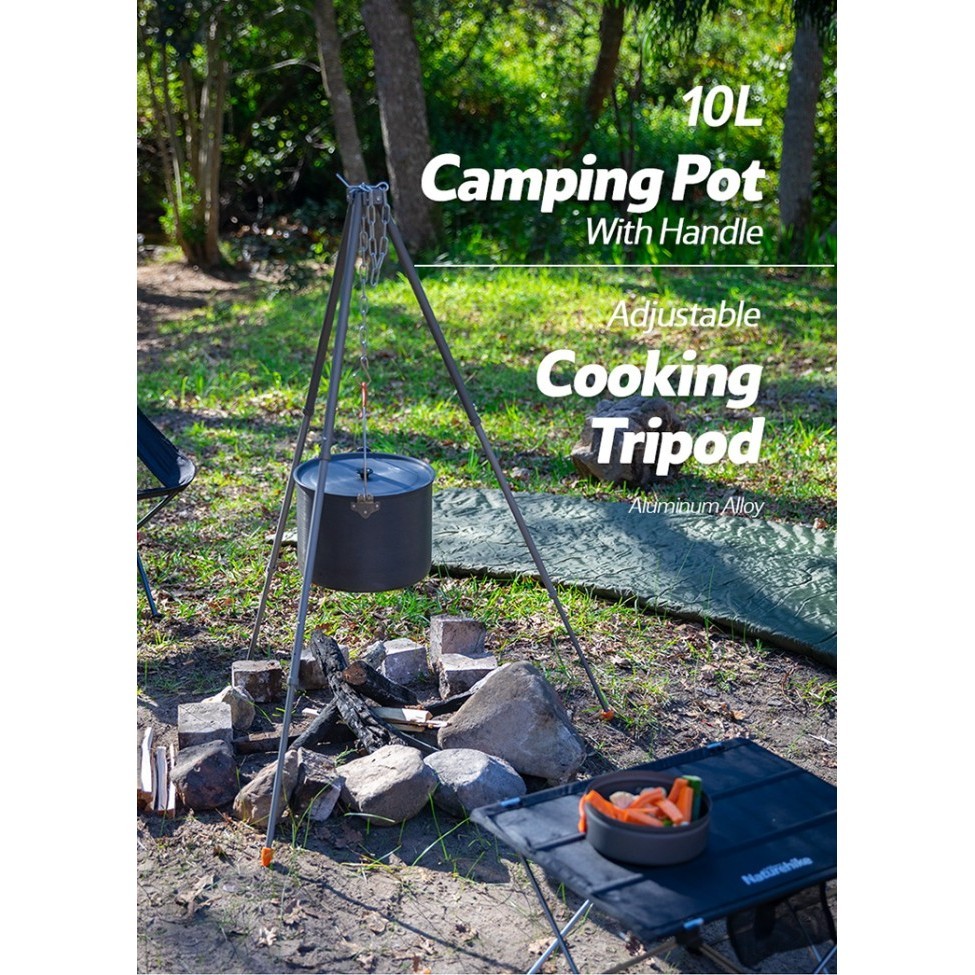 Cooking Pot 6L Naturehike Nh20Cj009 Panci Nesting Camping Outdoor Termurah Terlaris Promo