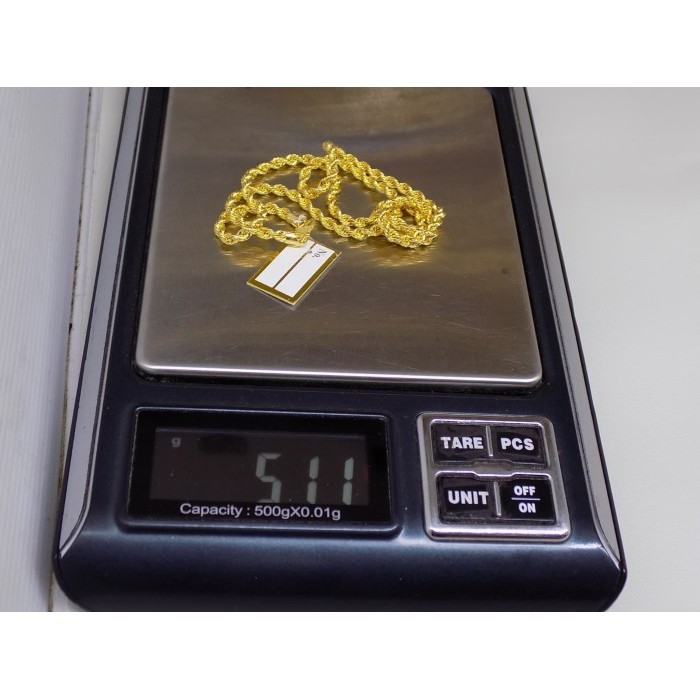 Kalung Rantai Tambang Emas Kuning Terbaru Mas 700 Original