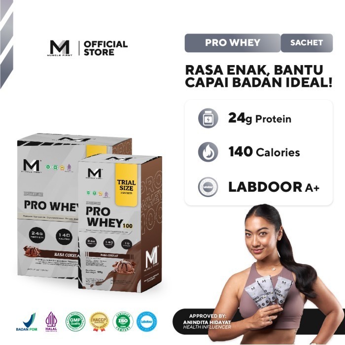 MUSCLE FIRST PRO WHEY 100 BOX - WHEY PROTEIN SUPLEMEN FITNESS