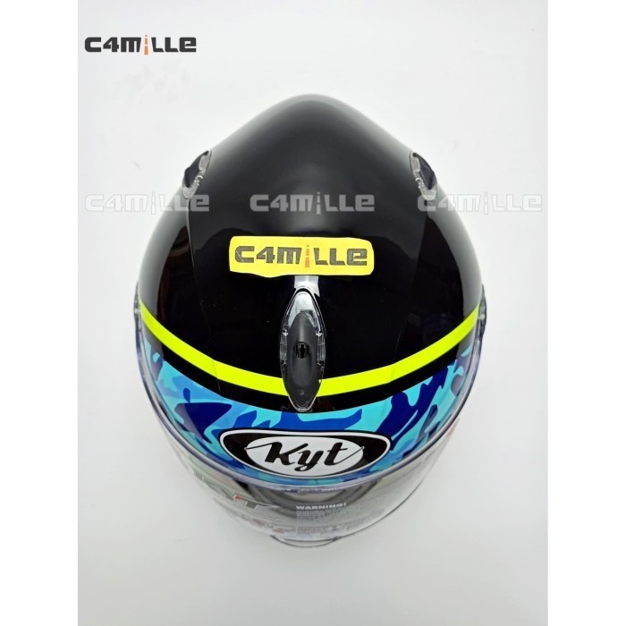 Helm Kyt X Rocket #3 Black Blue Full Face Xrocket