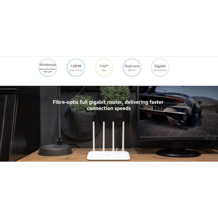 Xiaomi Mi Router 4A Gigabit Edition Wifi Router Mi 4A Dual-Core Cpu Termurah Terlaris Promo