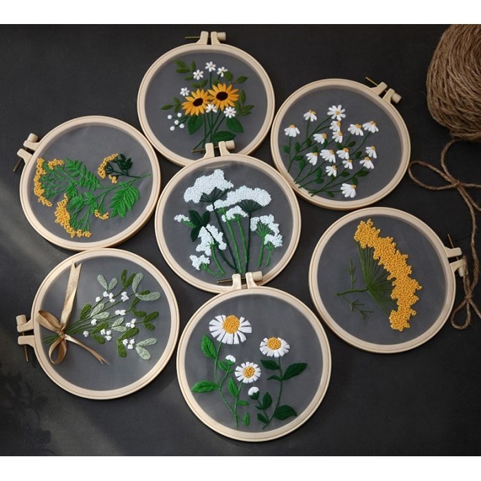 

Diy Embroidery Sulam Dua Sisi Flower