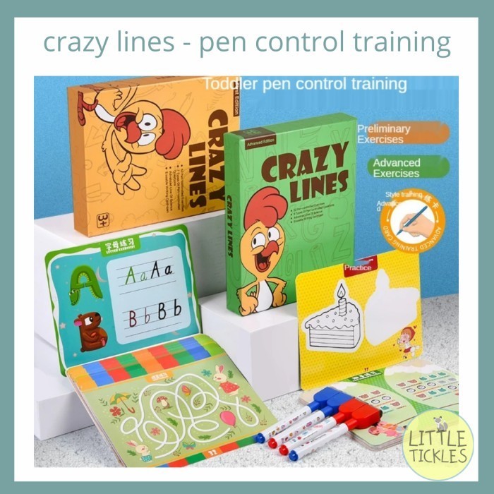 

Crazy Lines Wipeable Pen Control Training - Mainan Edukasi Anak