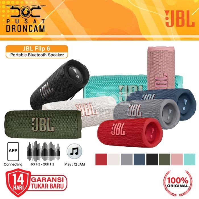 Jbl Flip 6 Portable Bluetooth Speaker Waterproof - Flip6 Original