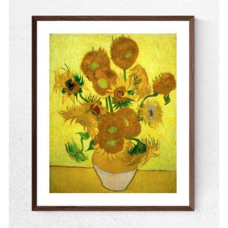 

Fine Art Prints Impressionist Museum Custom Frame- Sunflower