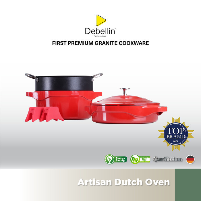 Debellin Premium Cookware Set - Artisan Dutch Oven Termurah Terlaris Promo