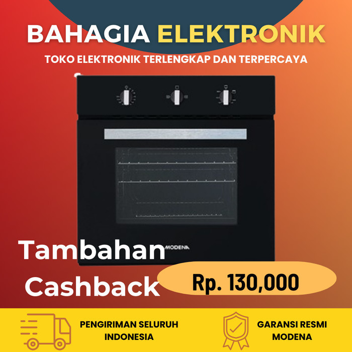 Modena Bo 1733 - Oven Tanam Listrik 70 Liter Hitam