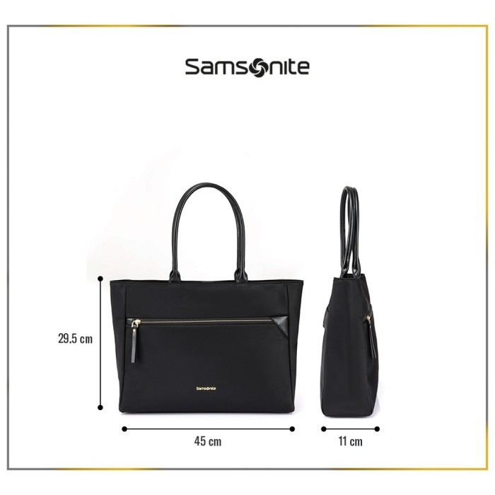 Samsonite Prudence Eco Tote 14.1 Inch Strap Antimicrobial - Black