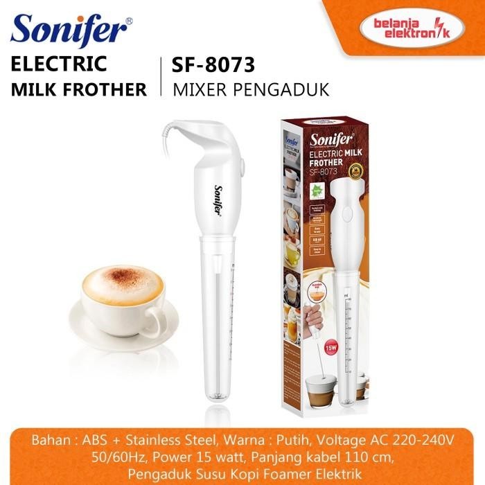 SONIFER SF-8073 Electric Milk Frother Mixer Pengaduk Susu & Kopi