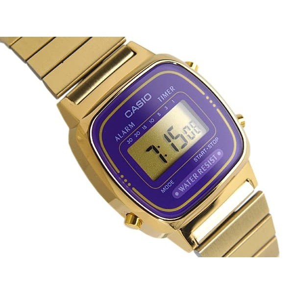Casio La670Wga-6Df - Jam Tangan Wanita - Gold