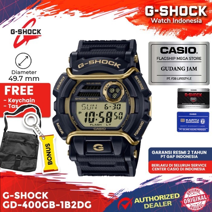 G-Shock Gshock Gd-400Gb-1B2Dg Gd-400Gb Gd-400 Gd400Gb Gd 400Gb Termurah Terlaris Promo