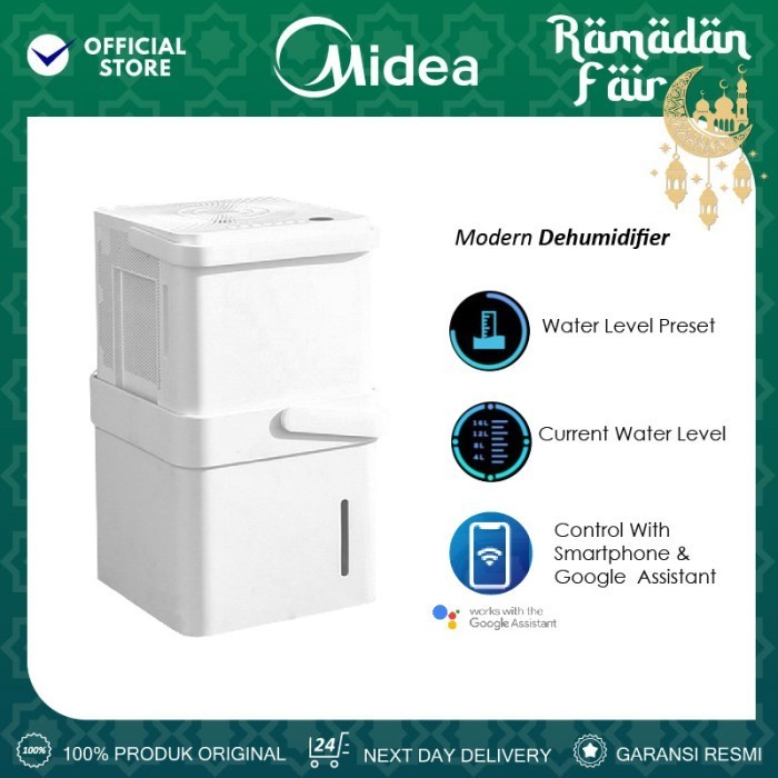 Midea Rubik'S Cube Dehumidifier Mddm-20Den7 Termurah Terlaris Promo