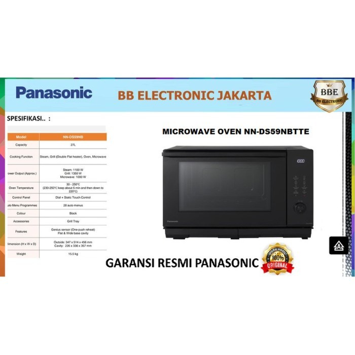 Panasonic NN-DS59NB Microwave Oven - Hitam