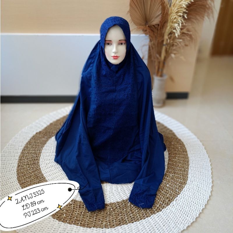 Mukena Terusan Dewasa Katun polino Khadijah