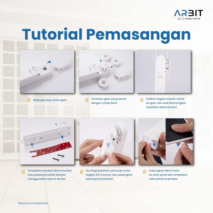 Arbit Smart Zigbee Tirai Blind Motor Tuya Termurah Terlaris Promo