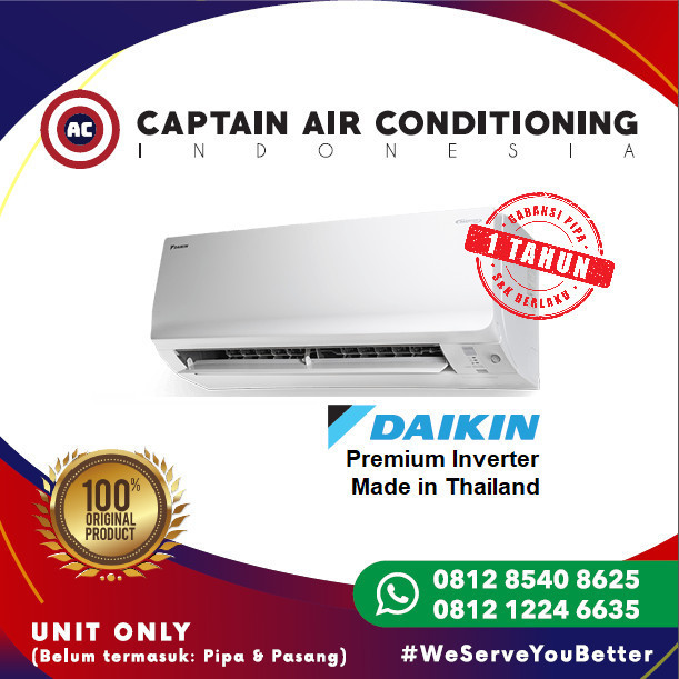 Daikin Ac Split Ftkm-25 / Ftkm25 1 Pk Premium Inverter