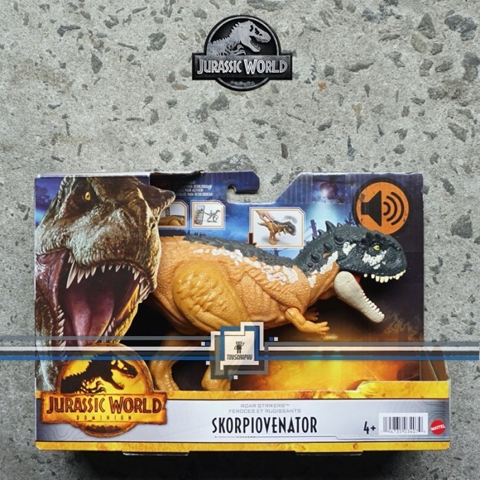 Jurassic World Dominion Roar Strikers Skorpiovenator Dinosaur Figure