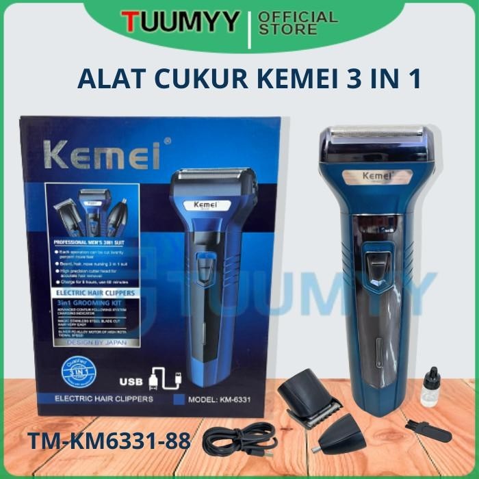 [COD] MESIN ALAT CUKUR PRIA KEMEI MULTIFUNGSI TM-KM6331