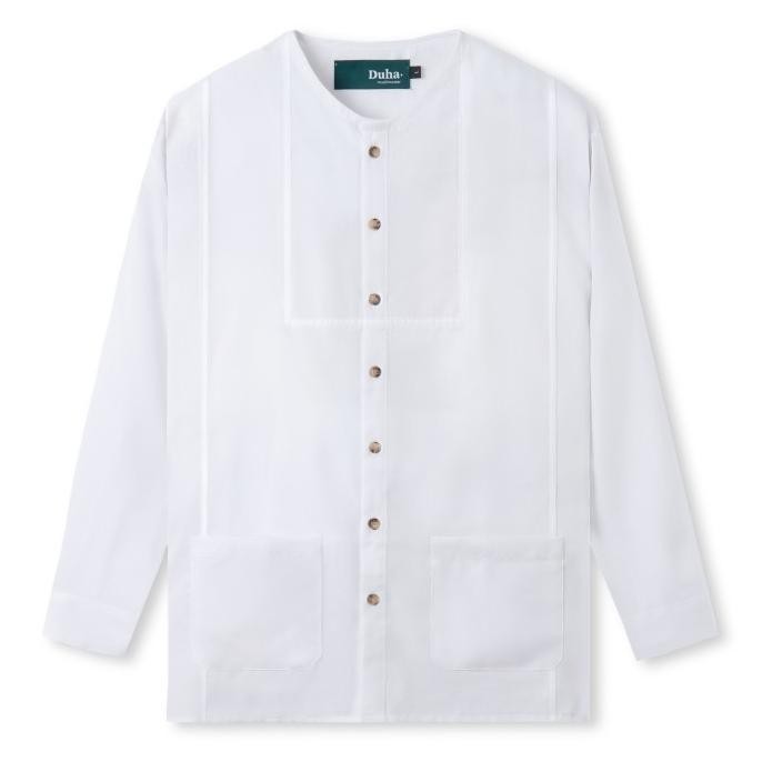 Baju Muslim Duha Muslimwear - Rayyan Shirt - White