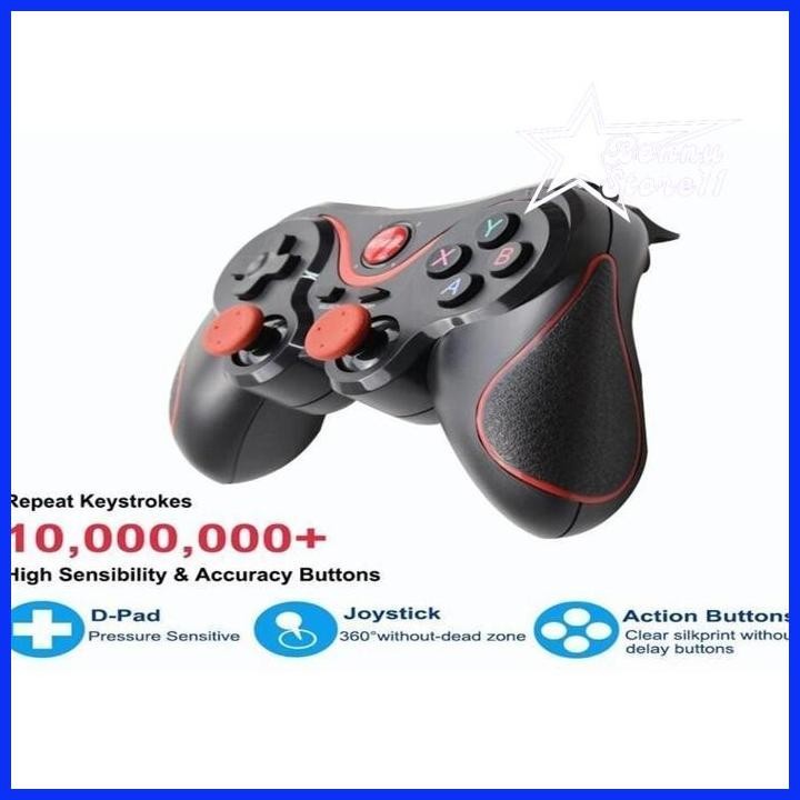 PSS GAMEPAD SMART NIRKABEL BLUETOOTH GAMEPAD GAMING WIRELESS CONTROLLER X3 FOR ANDROID MOBILE - HITA