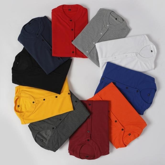 Tfsl Klll Original Kemeja Baju Koko Muslim Polo Lacoste Lengan Panjang