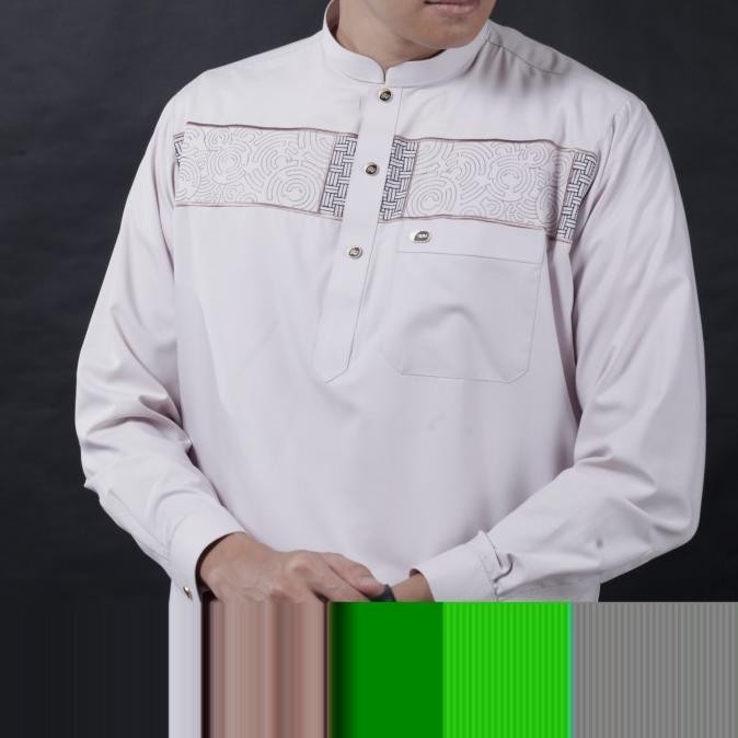 Qori Apparel Signature Wsh-Pc Baju Koko Kemeja Pria Lengan Panjang