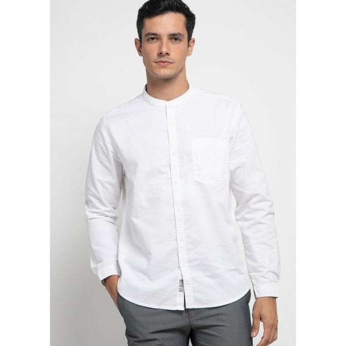 D&F Kemeja Pria Koko L/S - Putih