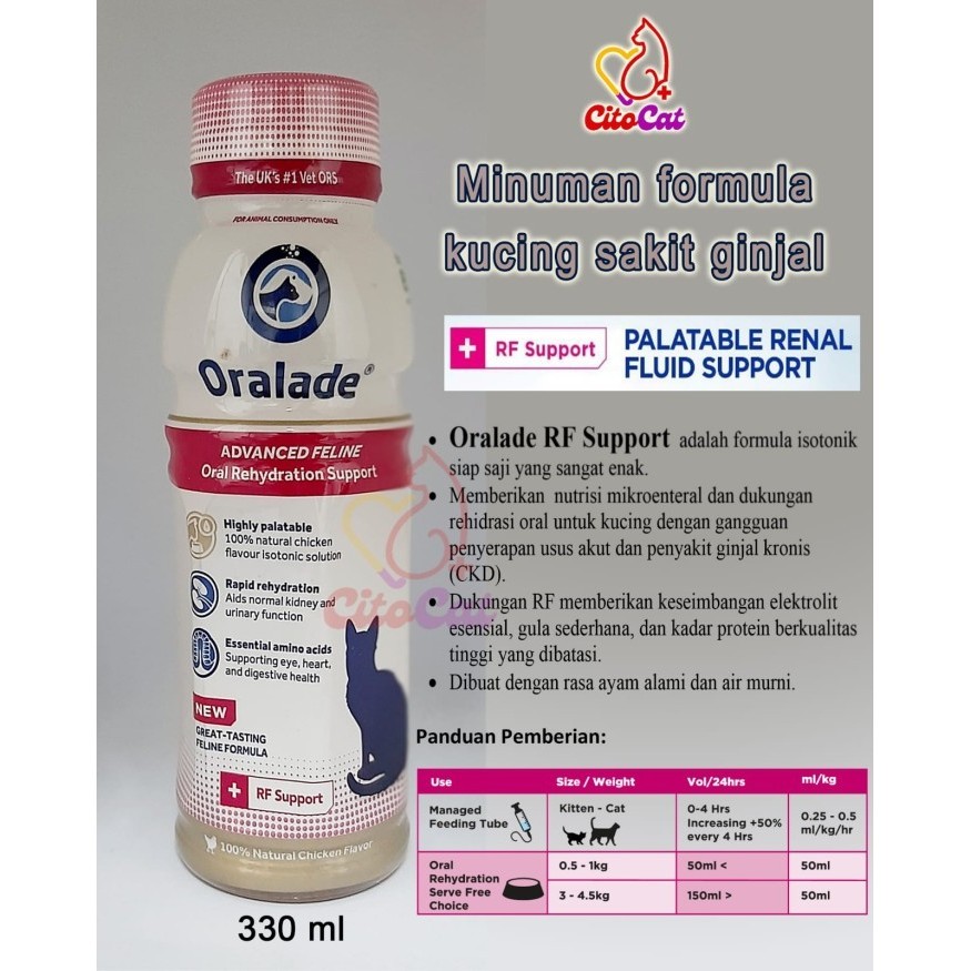 oralade kucing sakit ginjal