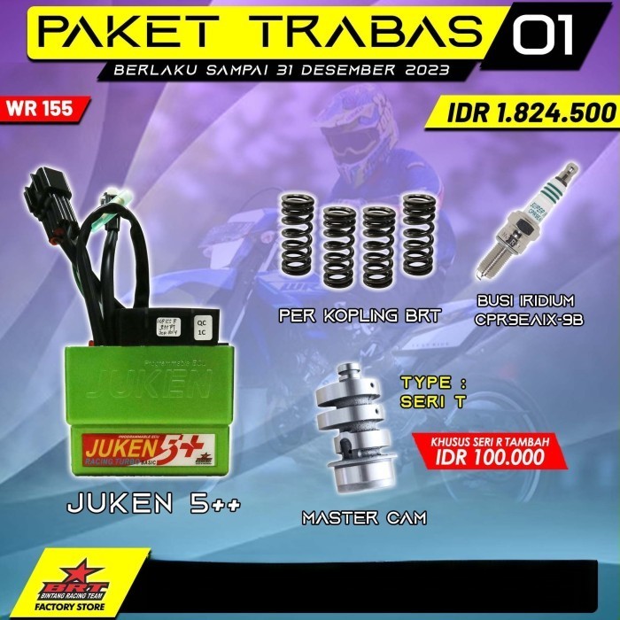 Brt Paket Trabas 1 Wr 155 - Ecu Juken 5 - Per Kopling - Master Cam