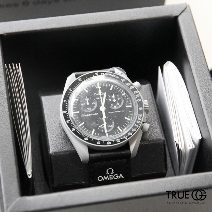 Omega Swatch Bioceramic Moonswatch Jam Tangan Authentic