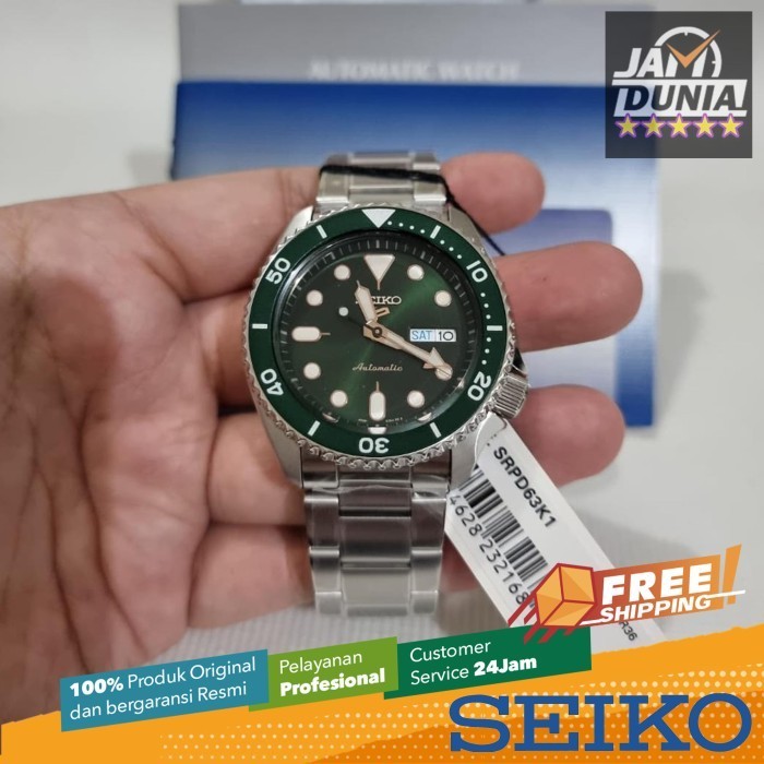 Seiko 5 Original Automatic Srpd63K1 Srpd63 Srpd 63 K1 Srpd 63K1 Ro