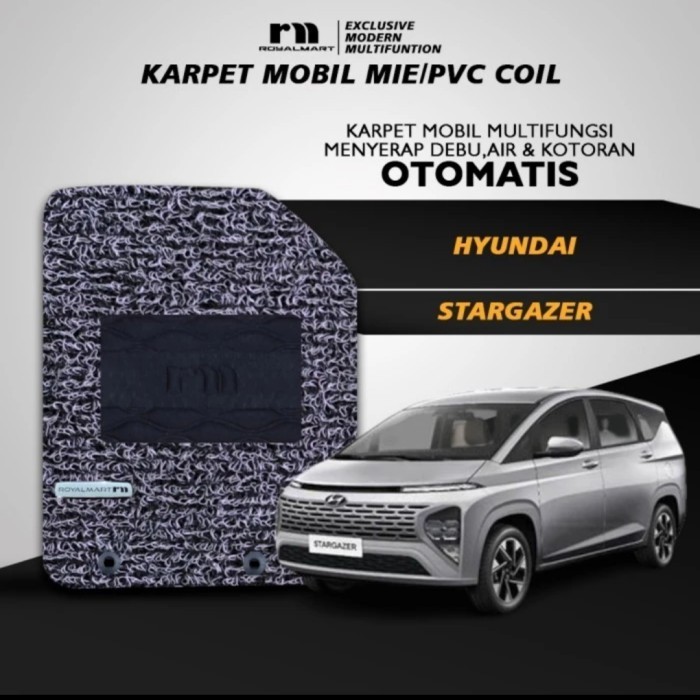 Karpet Mie Premium Hyundai Stargazer Fullset Extra Bagasi