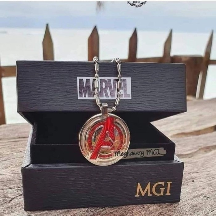 Sinte Kalung Kesehatan Lsm Avengers Pendant Marvel Original Mci Mgi