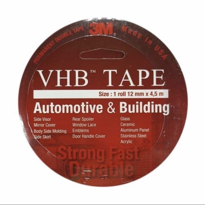 

HRG DISKON double tape 3m vhb 4900 size 12mm x 4.5 mtr 4 5 meter 4,5m 4.5m