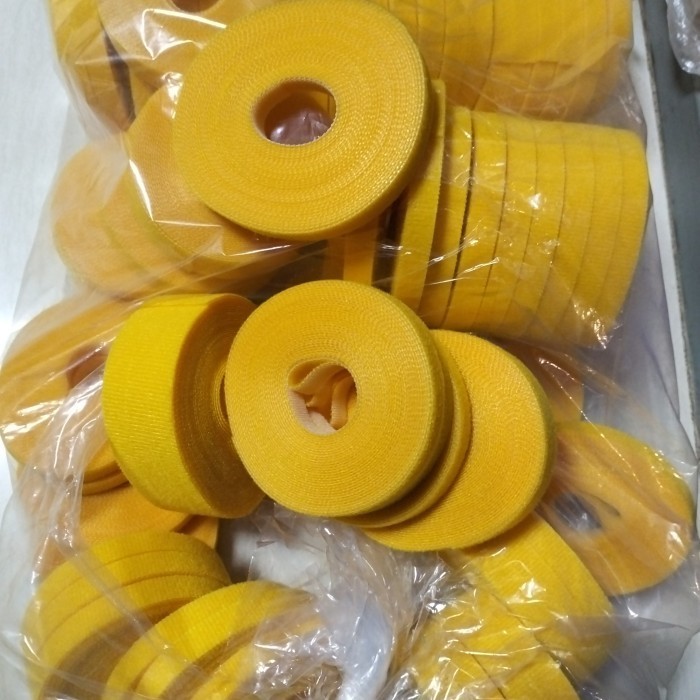 

PROMO VELCRO magic tape 5meter 1cm warna kuning