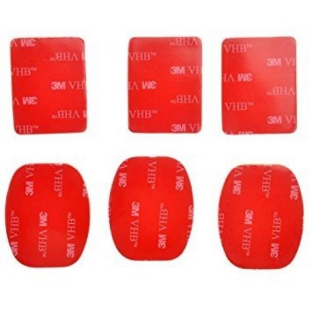 

BRG BARU (0_0) Lem Perekat 3M Double Tape Mounting 6 Set For GoPro Xiaomi Yi