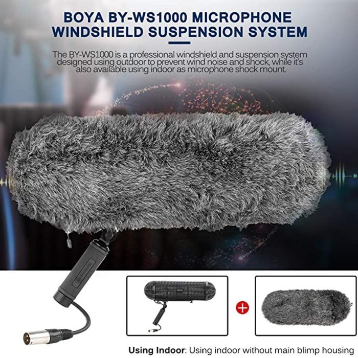 Boya By-Ws1000 Blimp Windshield For Shotgun Microphone