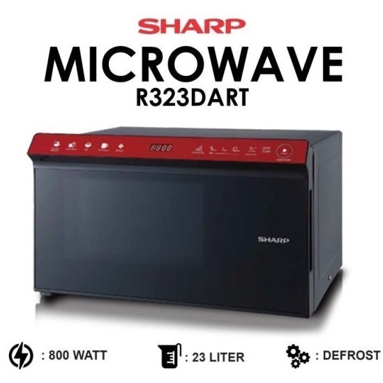 Microwave Sharp R-323Da-Rt / Microwave Sharp 23Ltr / Sharp R323Da