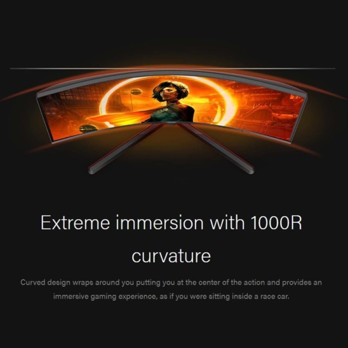 Monitor Gaming Ultrawide Aoc Cu34G3S 34" Curve 165Hz Wqhd Va 1Ms