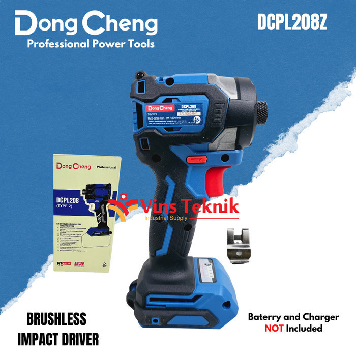 Dongcheng Dcpl208Z Bor Obeng Cordless Impact Drill Dcpl208