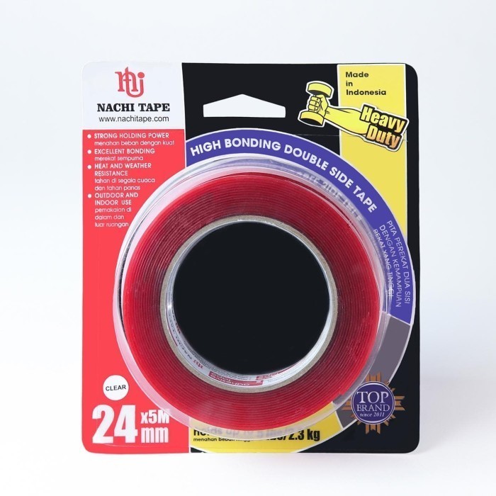 

MURAH Double Side High Bonding Double Side Tape 24 mm x 5 meter Clear