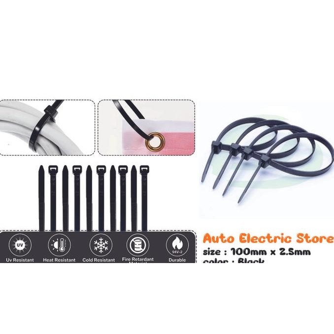 

{{{{{{] Cable ties 10cm hitam - kabel ties