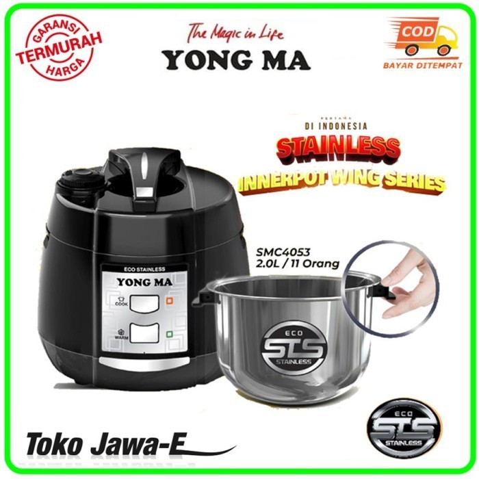 Yongma Smc 4053/Yongma Rice Cooker/Yongma Magic Com 2 Liter - Stenlies