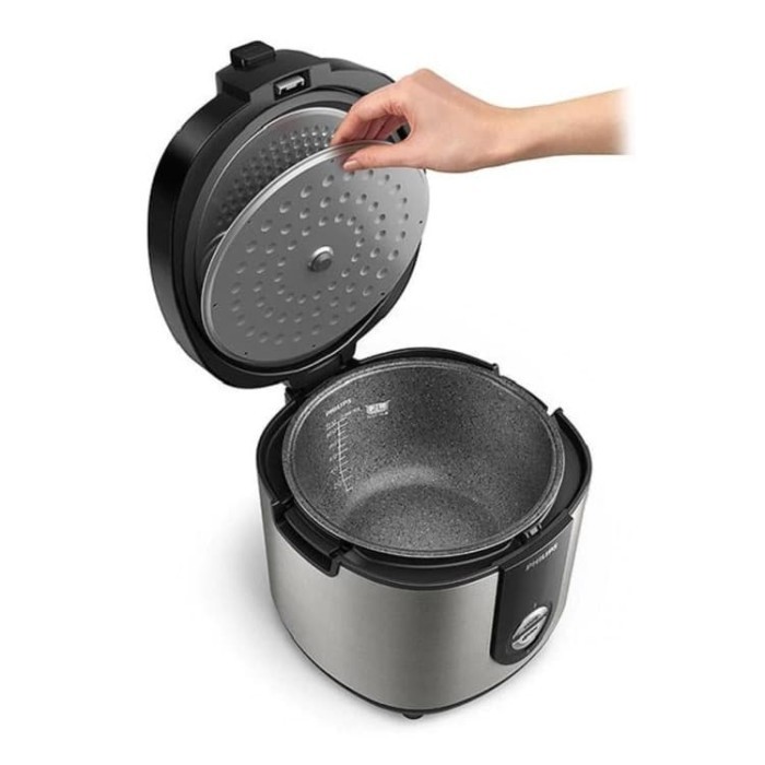 Philips Rice Cooker 2 L Hd3138/33 Premium Plus - Silver