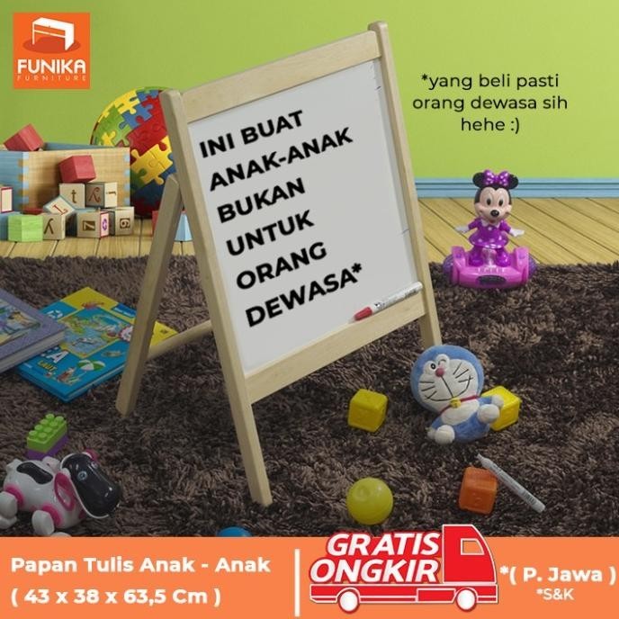 

FUNIKA STARINDO 92002 NAT - Papan Tulis Whiteboard Anak - Natural L21N